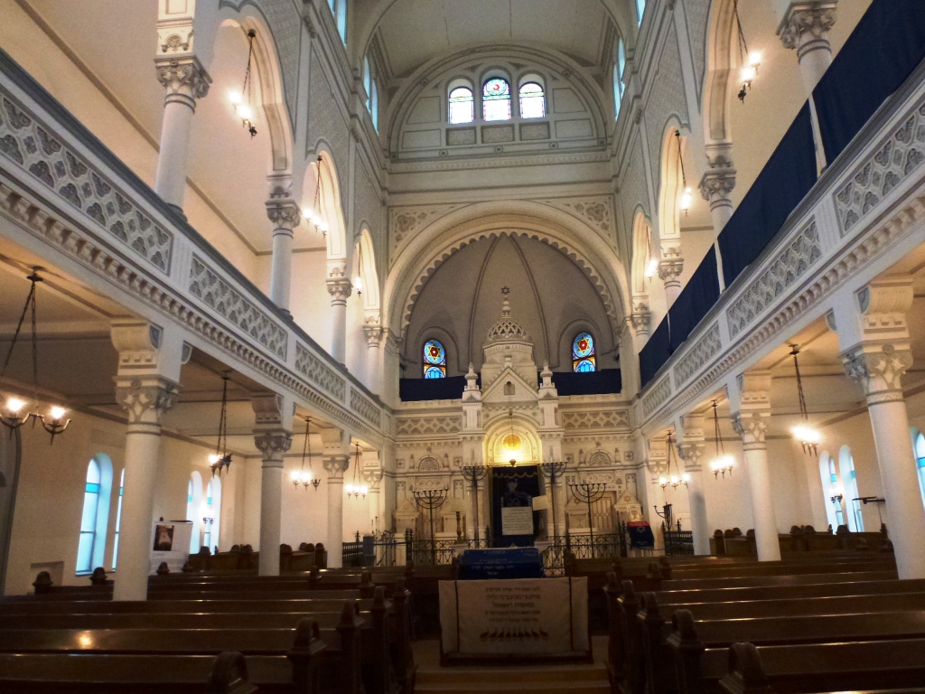 Beautiful interior of Brasov's functioning synagogue