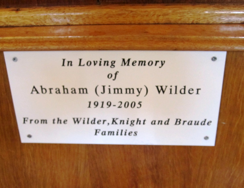 Sandys Row memorial to Jimmy Wilder (also see picture left)