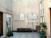 Photo was taken in 2001 in a courtyard inside an office building located on the site of Great Garden Street Synagogue.  Various plaques have been preserved and atached to the wall.  Close up photos of the plaques are below.  The photos were kindly supplied by Richard Ford of Shalom FM radio