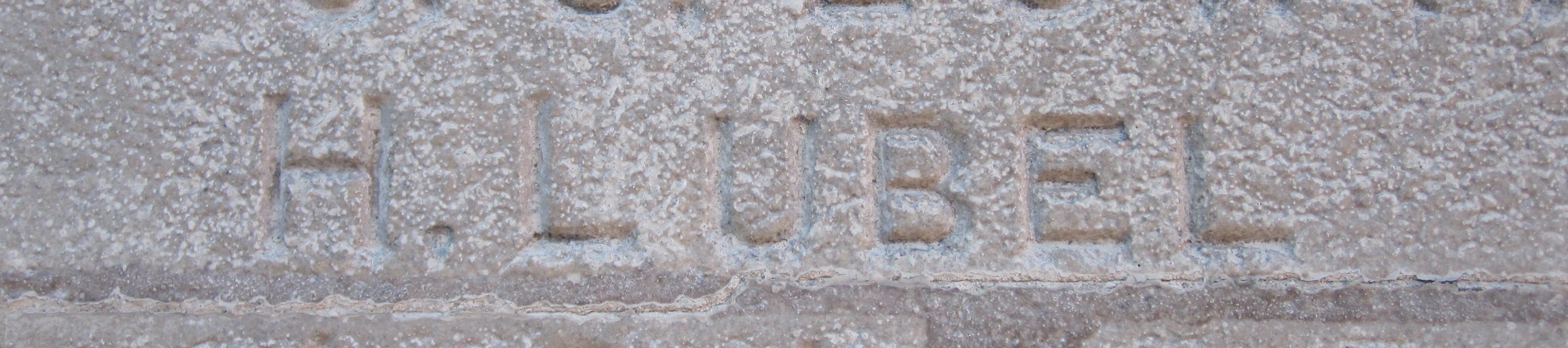 Hyman Lubel's name engraved on the Stockwell War Memorial