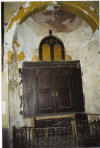The remains of the ark - where the Torah scrolls were kept