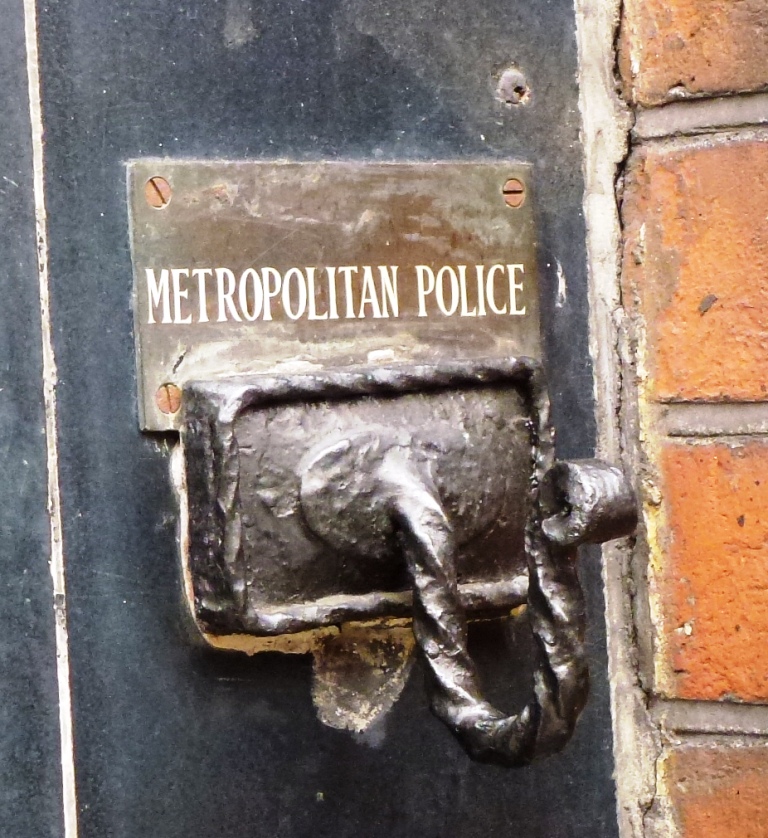 Policeman's cloak hook, Great Newport Street