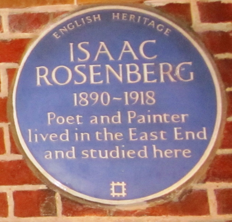 Isaac Rosenberg 1890 - 1918, soldier poet, remembered