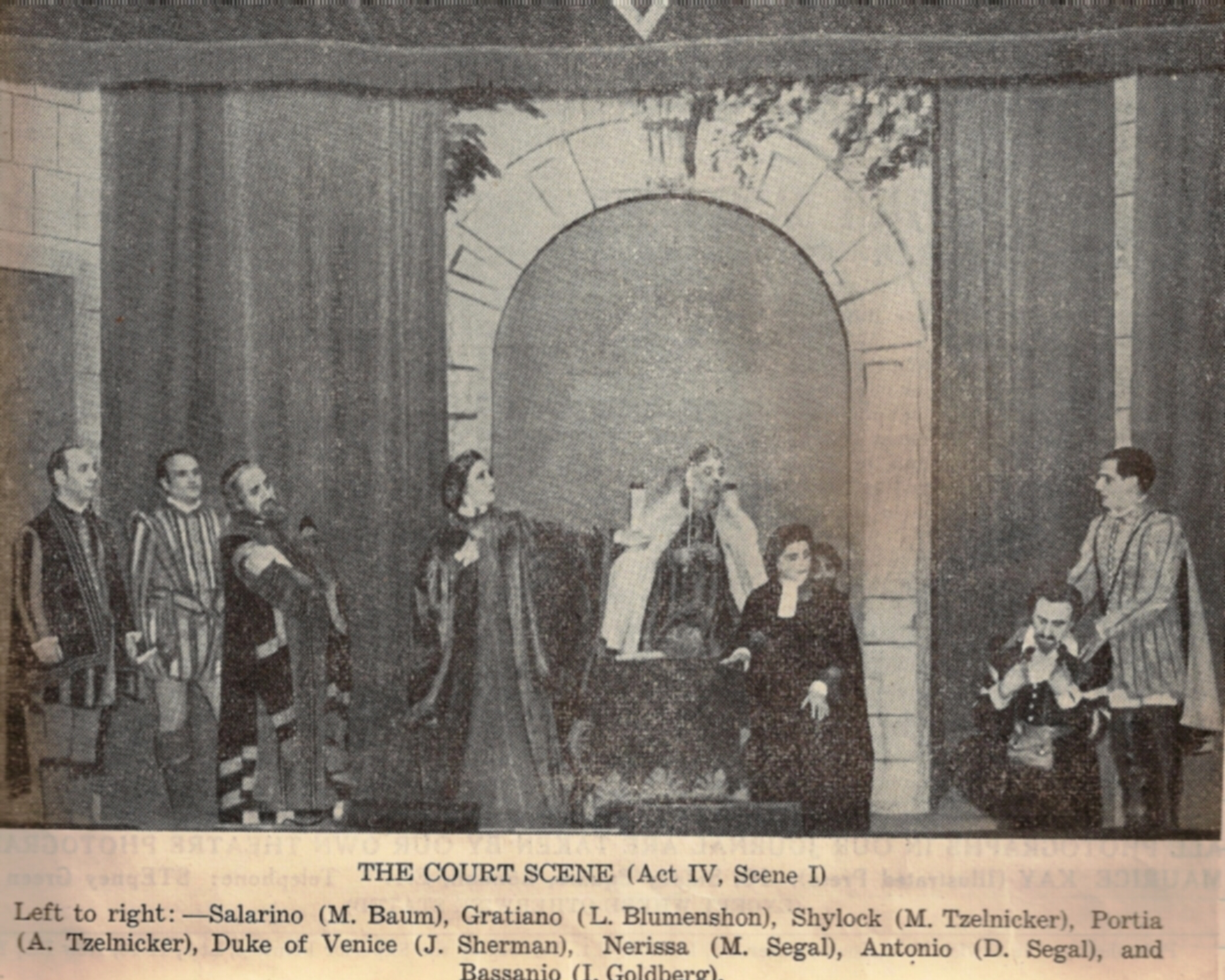 The court scene, Merchant of Venice