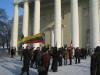 On the steps of Vilnius Cathedral, Lithuanian independance day 16 Feb 2006