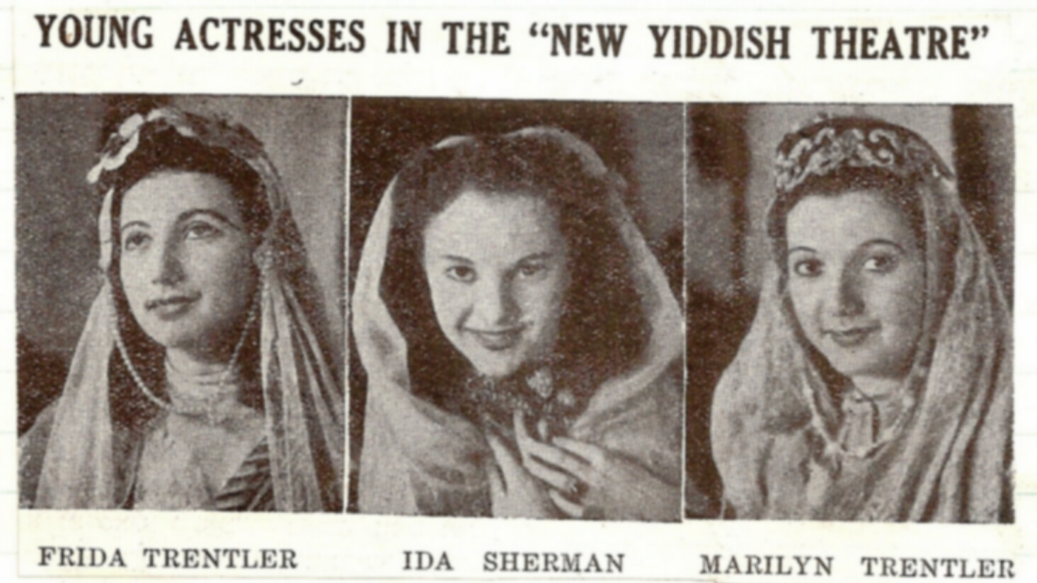 Young actresses of the New Yiddish Theatre