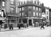 Whitechapel Rd corner with Greatorex St, 1953,  Adolph Cohen's wigmakers are to the right of the Gas showroom 